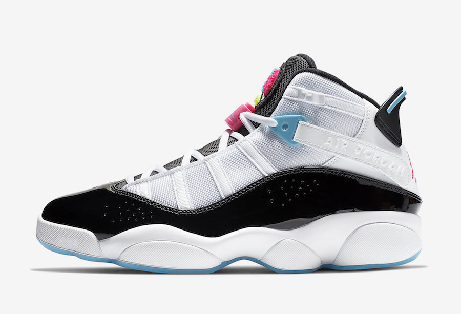 Jordan 6 Rings White Hyper Pink Light Blue Fury CK0017-100 Release Info