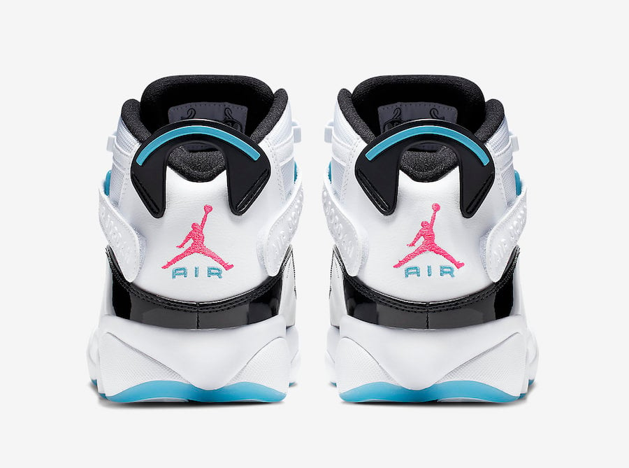 jordan 6 rings white black hyper pink