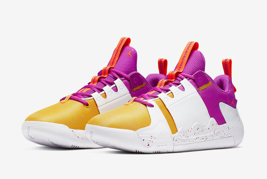 jordan purple and yellow