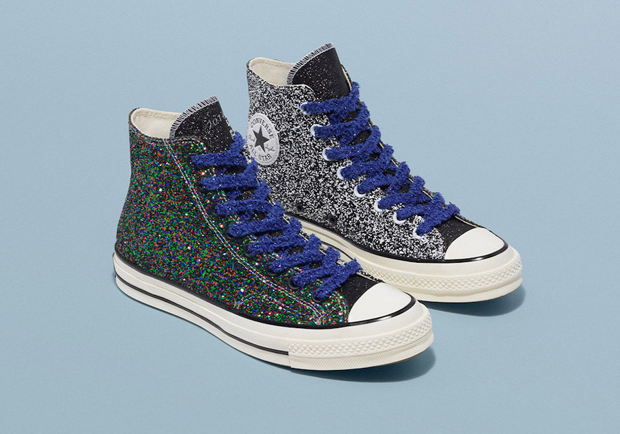 jw anderson converse glitter