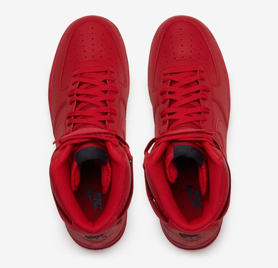 Nike Air Force 1 High University Red AO2440-600 Release Date