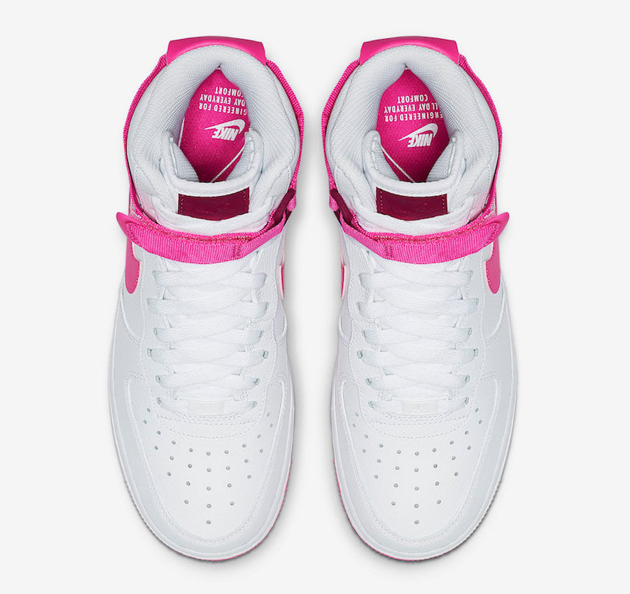 Nike Air Force 1 High White True Berry Laser Fuchsia 334031-110 Release Info