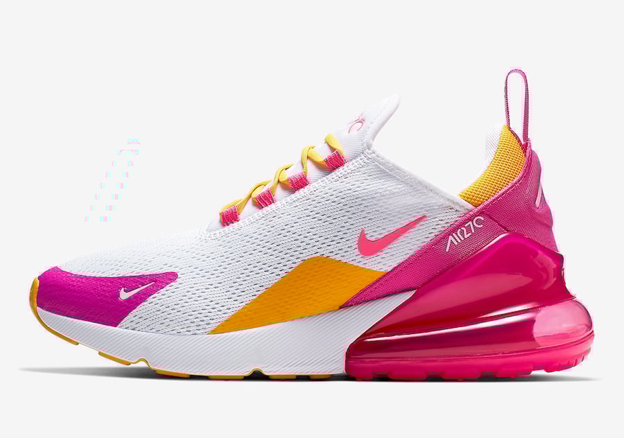 Nike Air Max 270 Laser Fuchsia University Gold CI1963-166 Release Info
