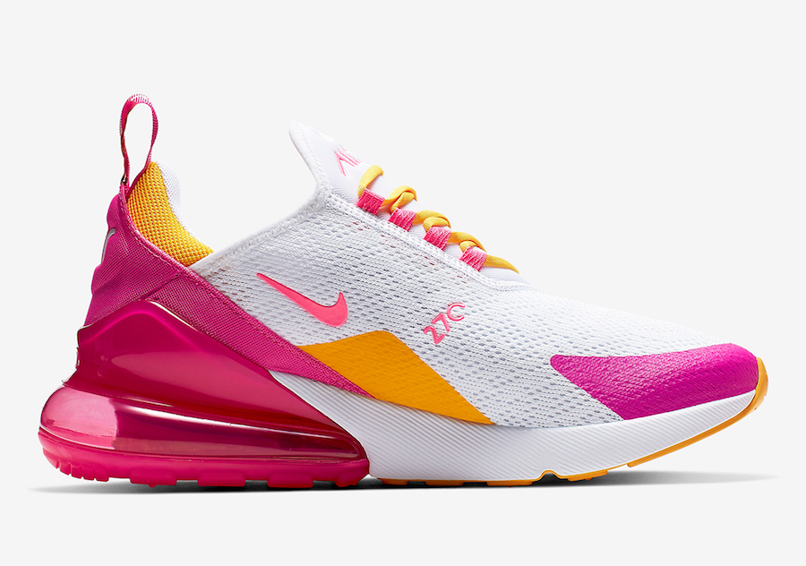 Nike Air Max 270 Laser Fuchsia University Gold CI1963-166 Release Info