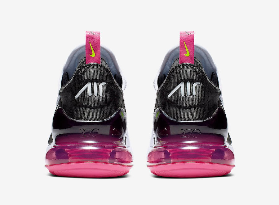 Nike Air Max 270 White Black Volt Fuchsia AH8050-109 Release Date ...