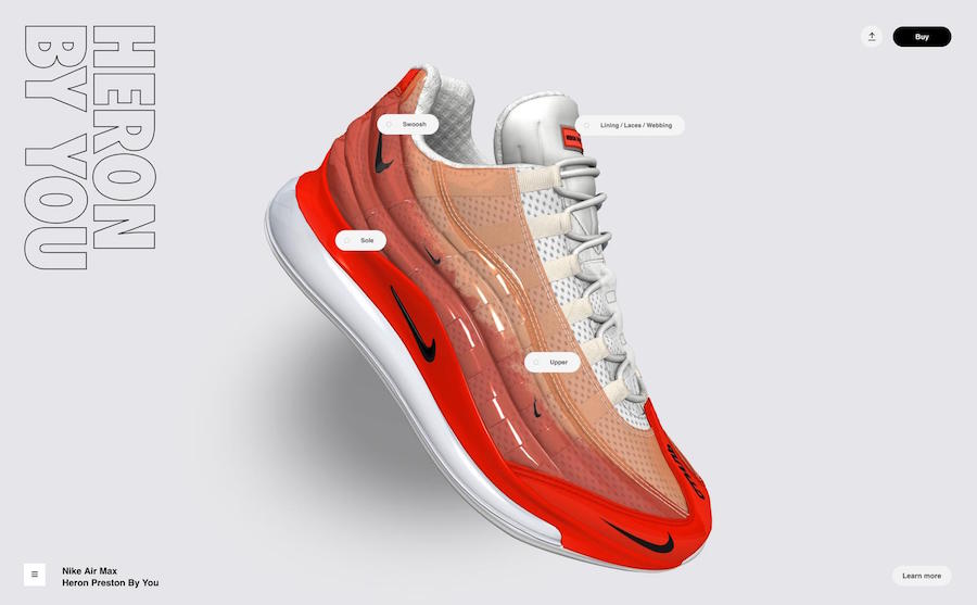 Nike Air Max 72095 Heron Preston by You