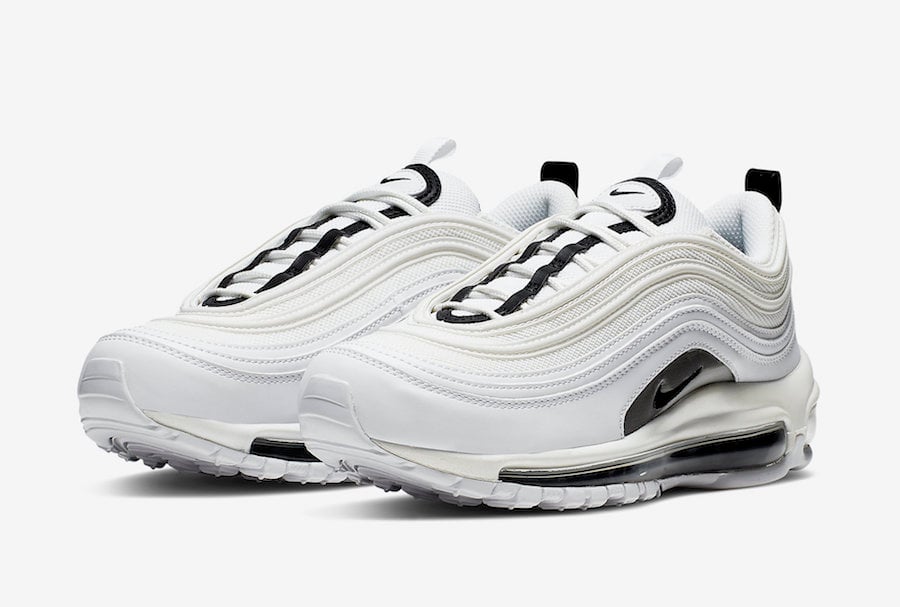 white black silver air max 97