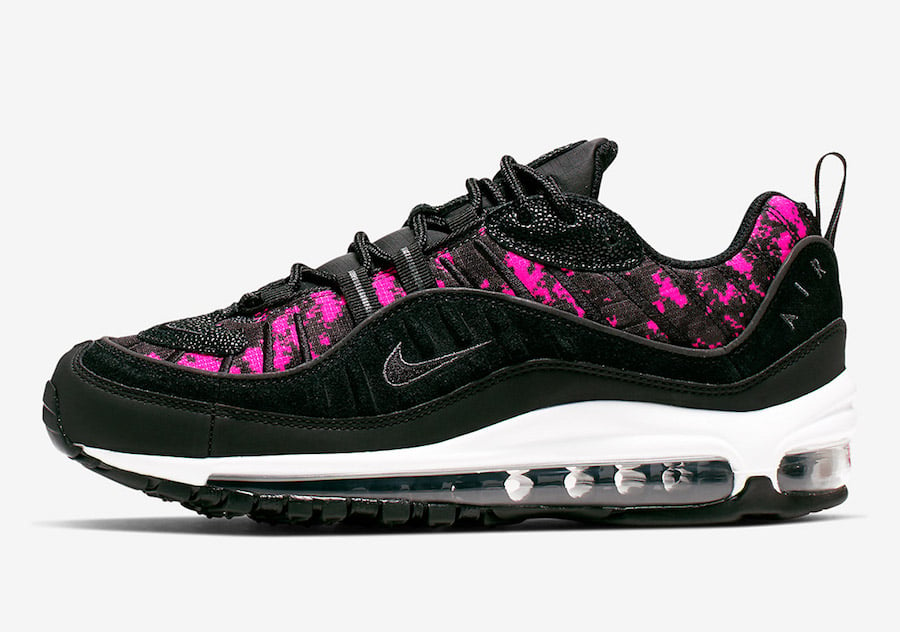 Nike Air Max 98 Pixel Black Hyper Pink CI2672-001 Release Info