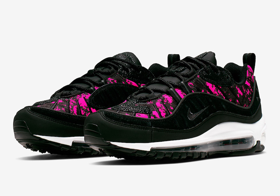 Nike Air Max 98 Pixel Black Hyper Pink CI2672-001 Release Info Nike Air Max 98 Pixel Black Hyper Pink CI2672-001 Release Info