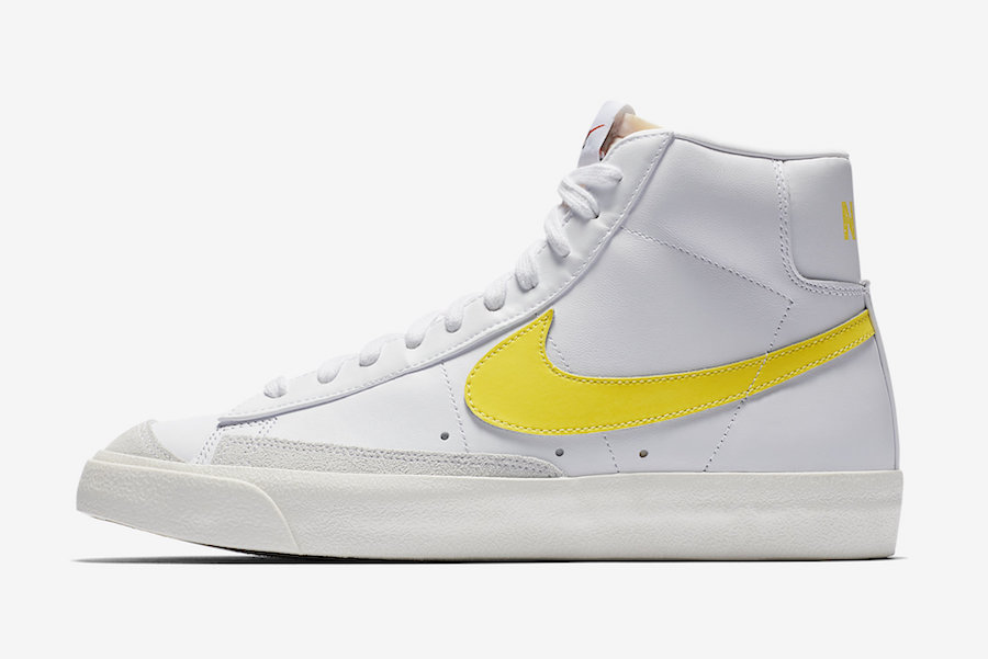 Nike Blazer Mid 77 Vintage White Opti Yellow BQ6806-101 Release Info