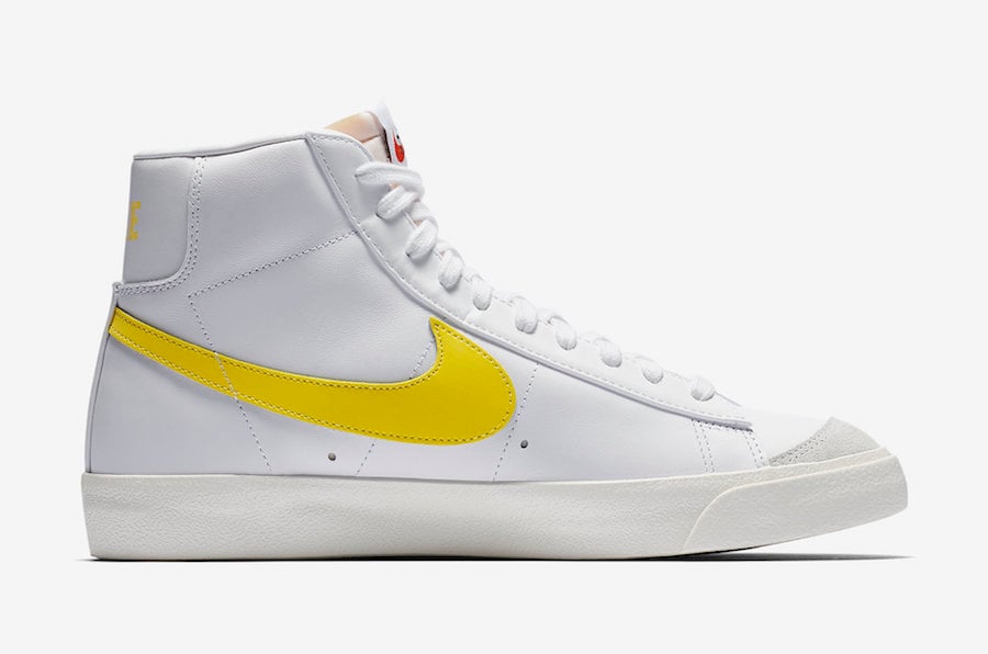 Nike Blazer Mid 77 Vintage White Opti Yellow BQ6806-101 Release Info