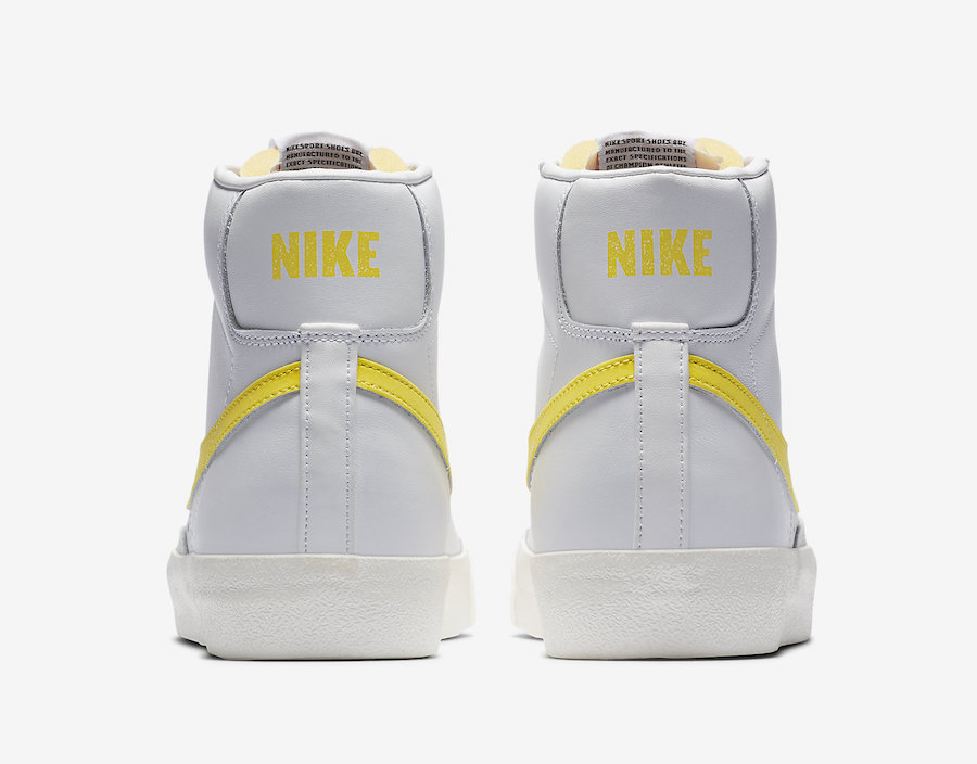 Nike Blazer Mid 77 Vintage White Opti Yellow BQ6806-101 Release Info