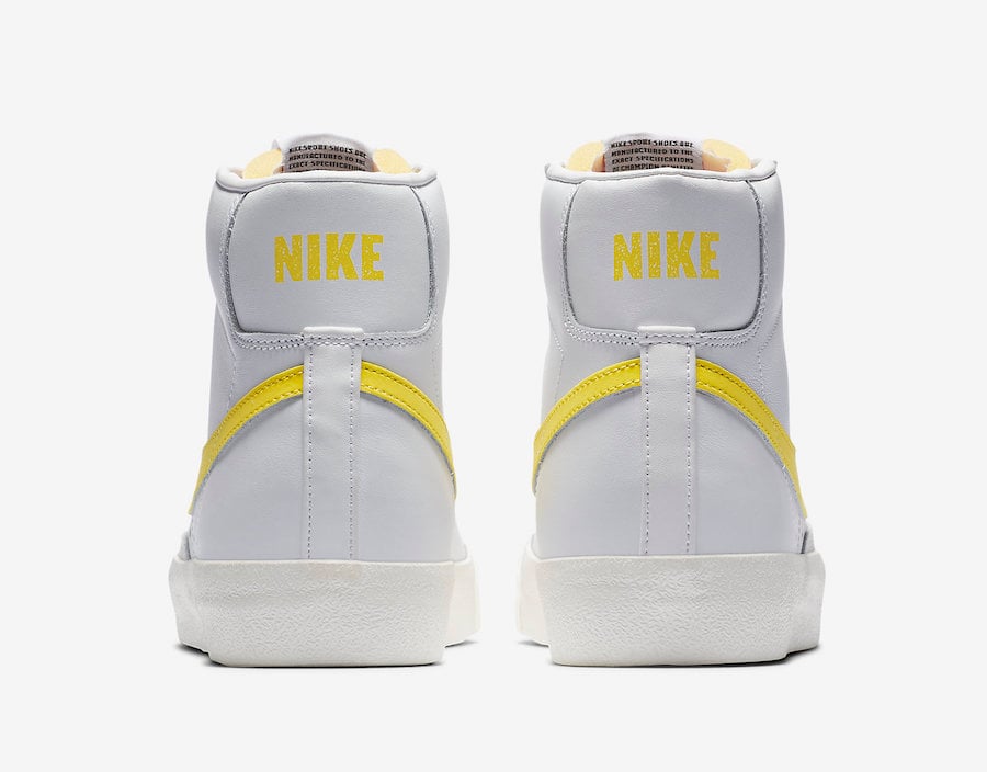 Nike Blazer Mid 77 Vintage White Opti Yellow BQ6806-101 Release Info