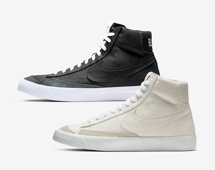 nike blazer black canvas