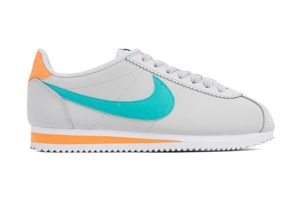 orange and blue nike cortez