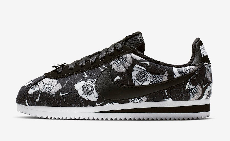 nike cortez floral white