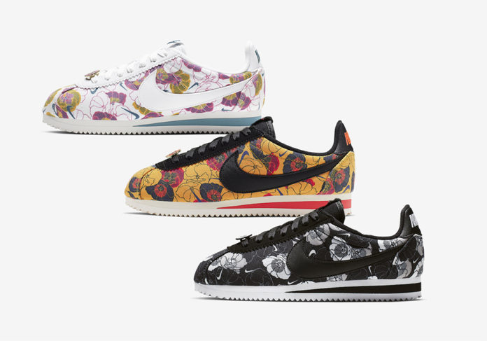 nike classic cortez lx floral women's