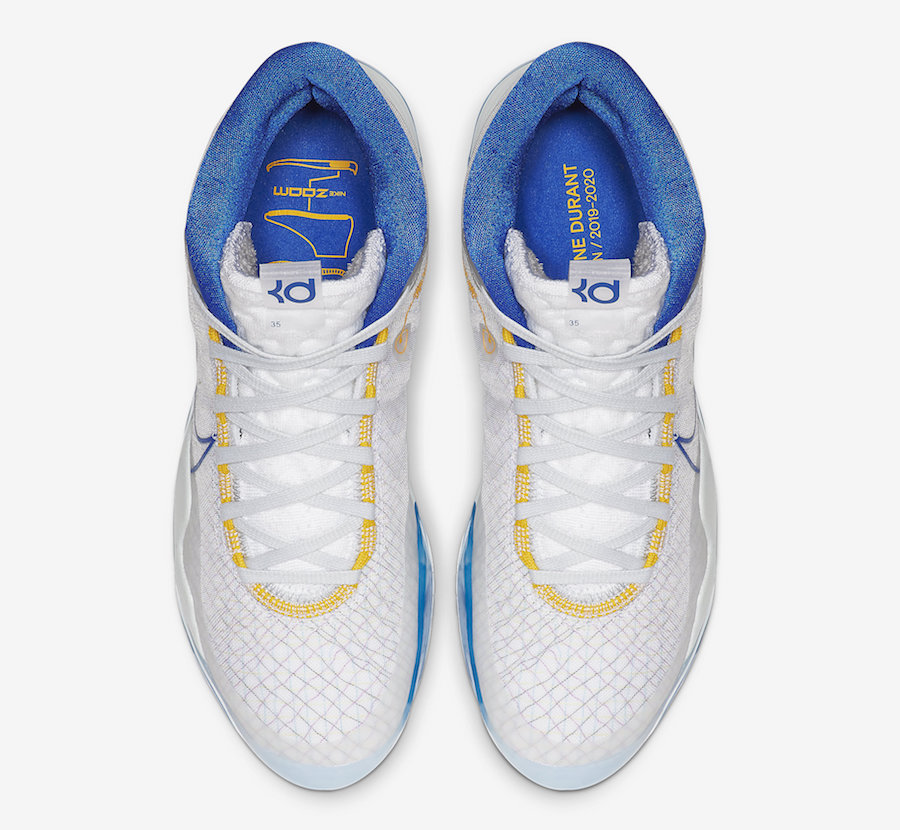 Nike KD 12 Warriors Home AR4229-100 Release Details