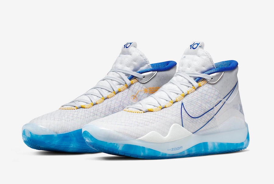 Nike KD 12 Warriors Home AR4229-100 Release Details