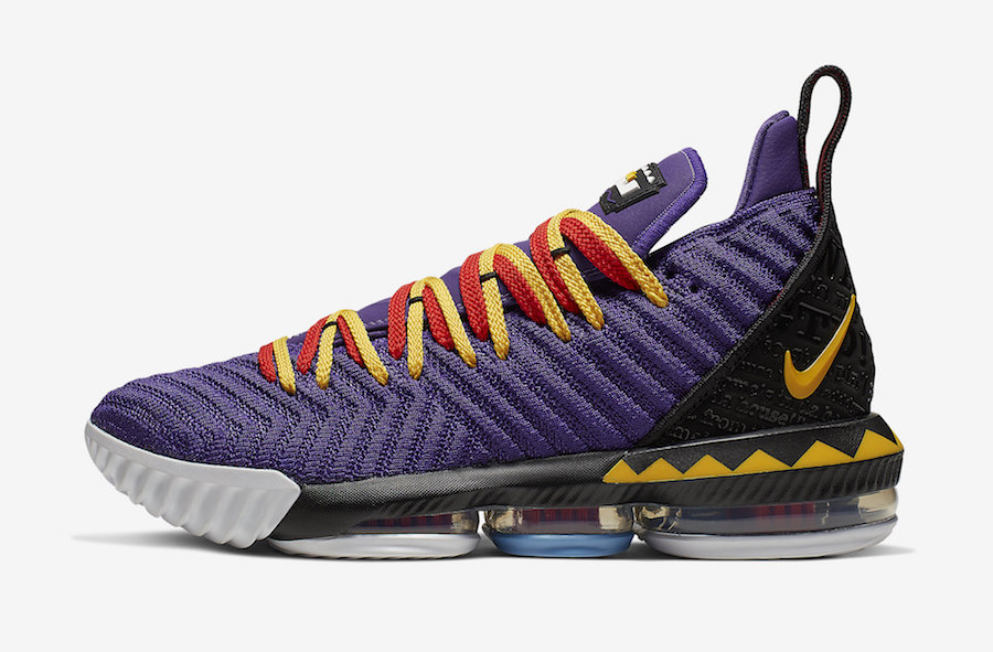 lebron 16 purple and gold