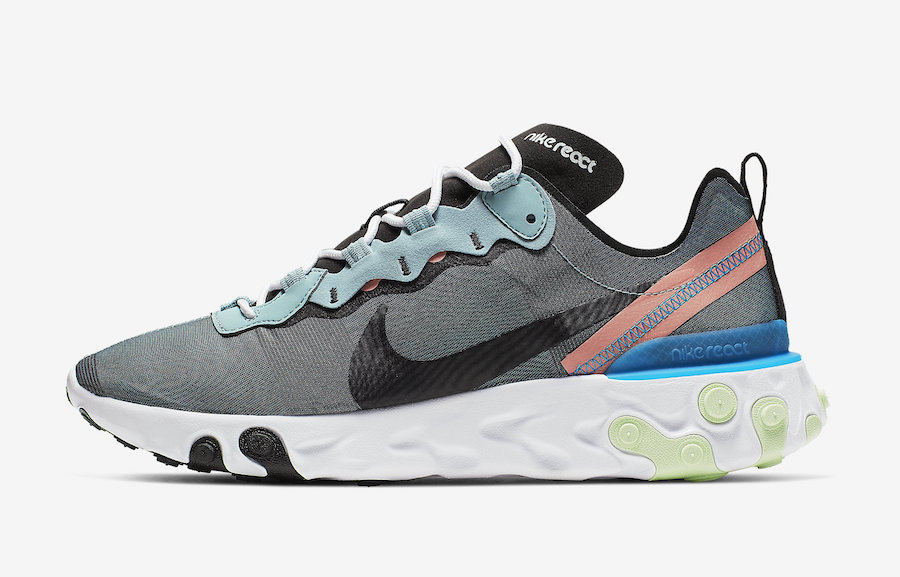 Nike React Element 55 Ocean Cube BQ6166-300 Release Info