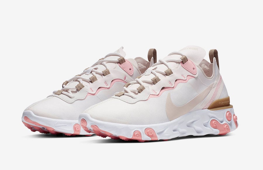 Nike React Element 55 Phantom Light Orewood Parachute Beige BQ2728-007 Release Info