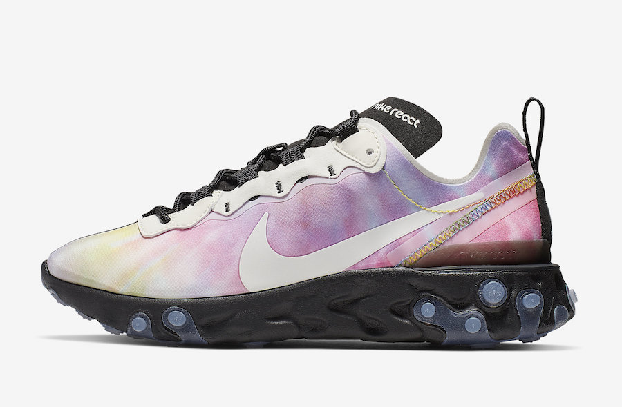 Nike React Element 55 Tie Dye CJ6896-901 Release Date