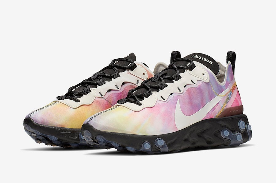 Nike React Element 55 Tie Dye CJ6896-901 Release Date