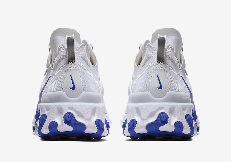 Nike React Element 55 White Game Royal BQ6167-100 Release Date