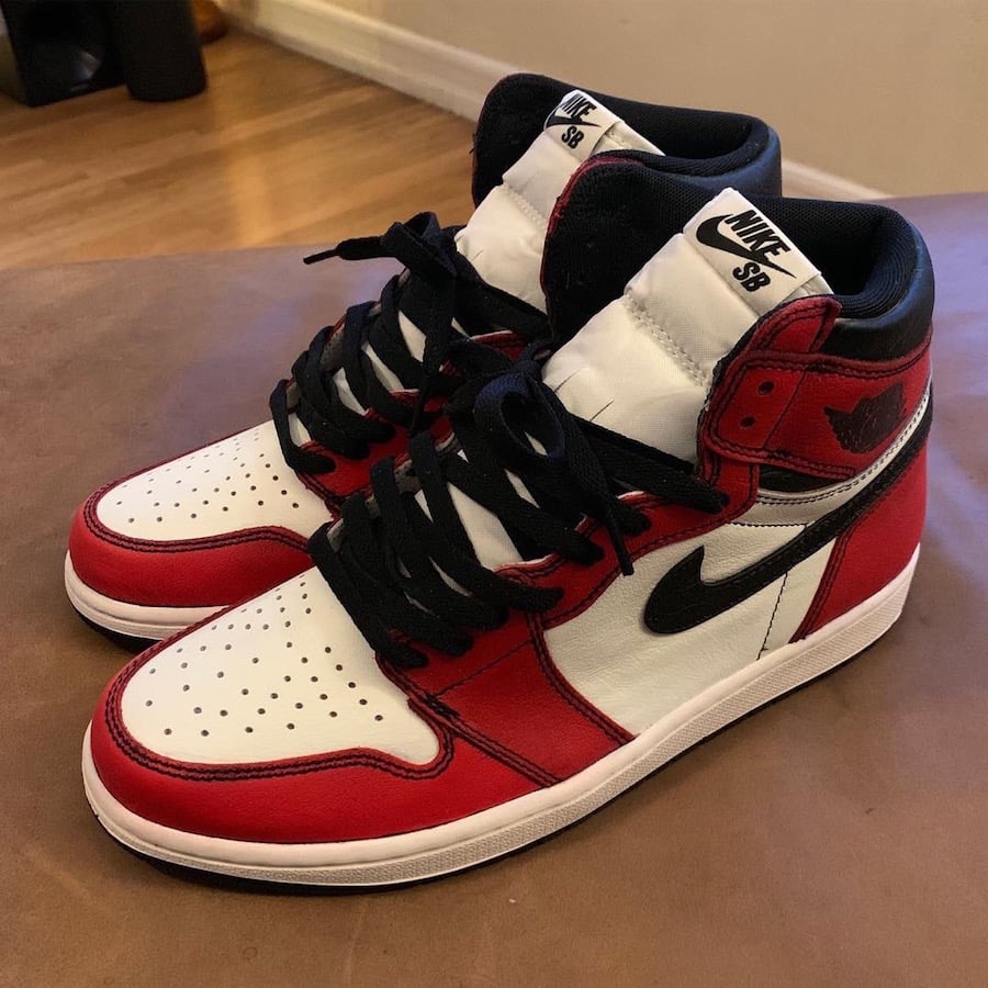 jordan 1 la to chicago on feet