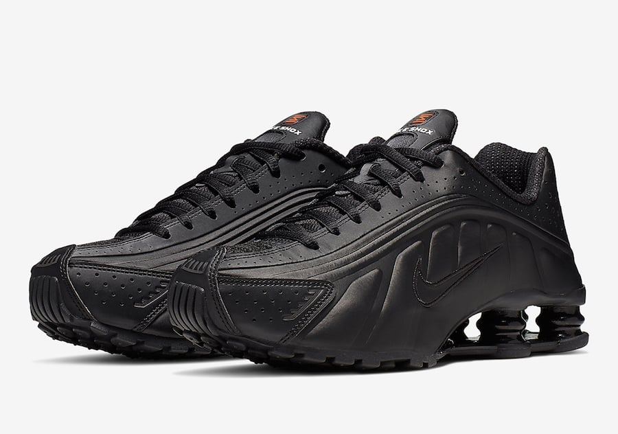 Nike Shox R4 Releasing in Black and Max Orange