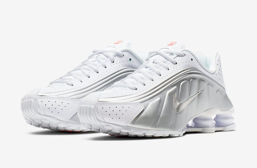 nike shox metallic silver