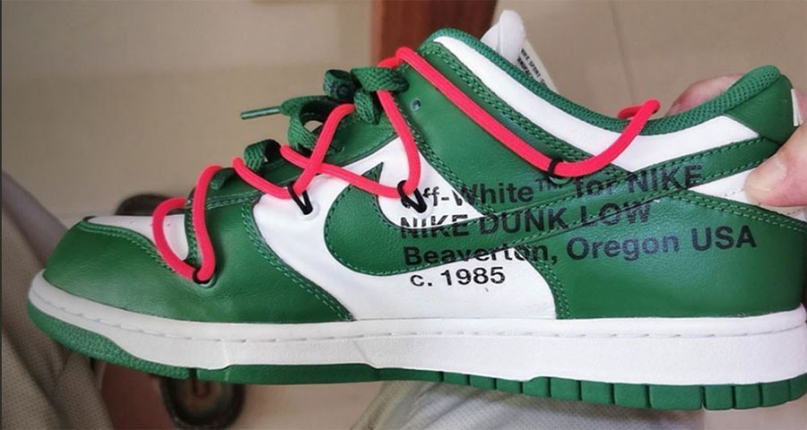 Off-White Nike Dunk Low Pine Green CT0856-100 Release Date