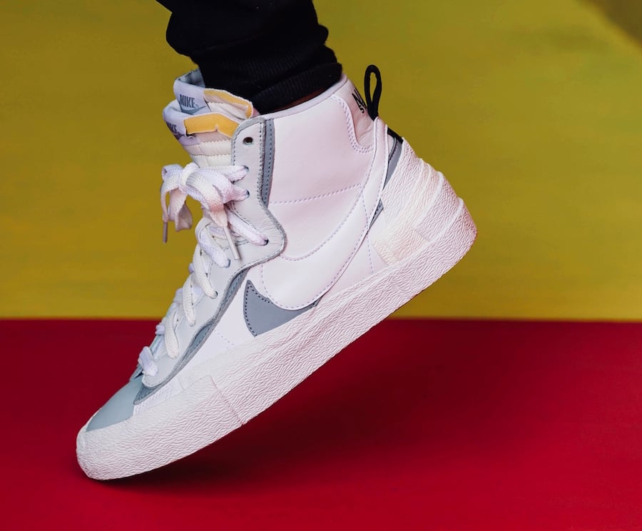 nike blazer sacai grey