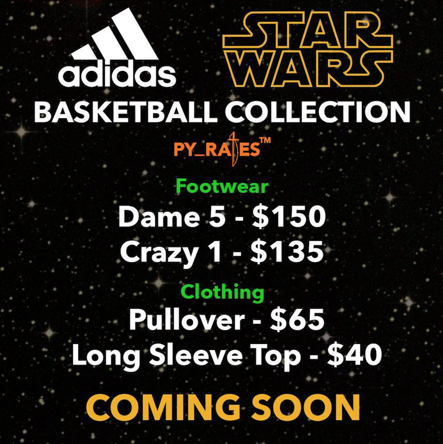Star Wars adidas Crazy 1 Galactic Empire Release Date