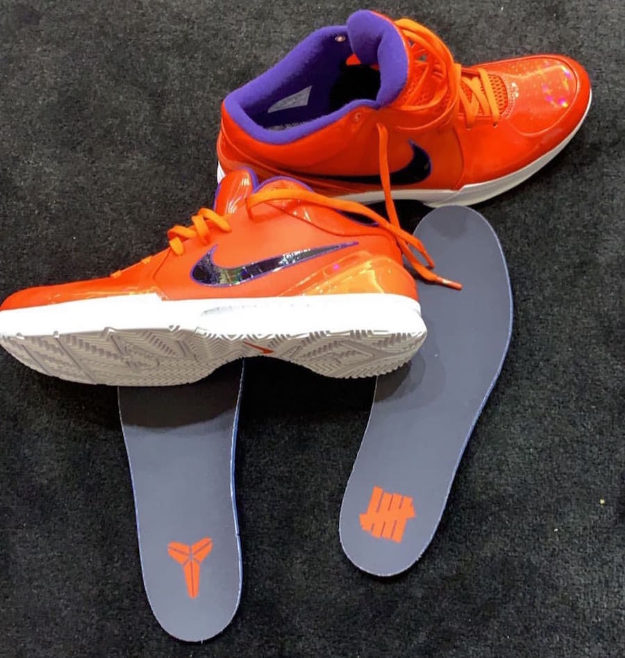 Undefeated Nike Zoom Kobe 4 Protro Team Orange Release Info