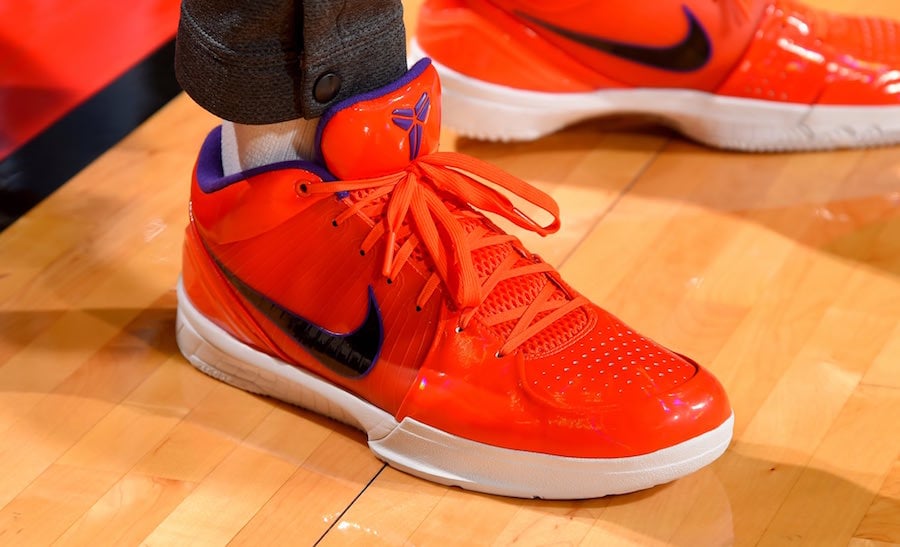PJ Tucker Showcases the Undefeated x Nike Kobe 4 Protro ‘Team Orange’
