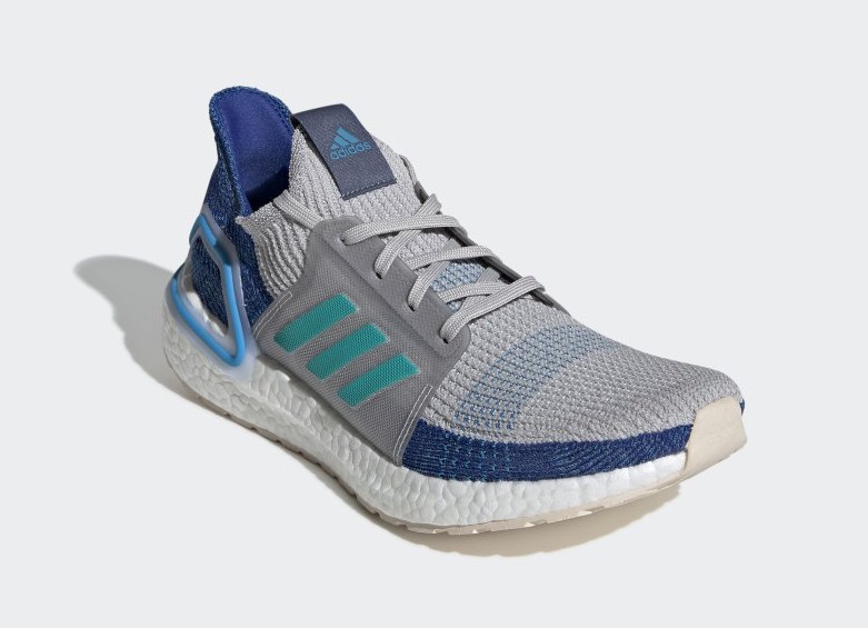 adidas Ultra Boost 2019 Grey Shock Cyan F35240 Release Info