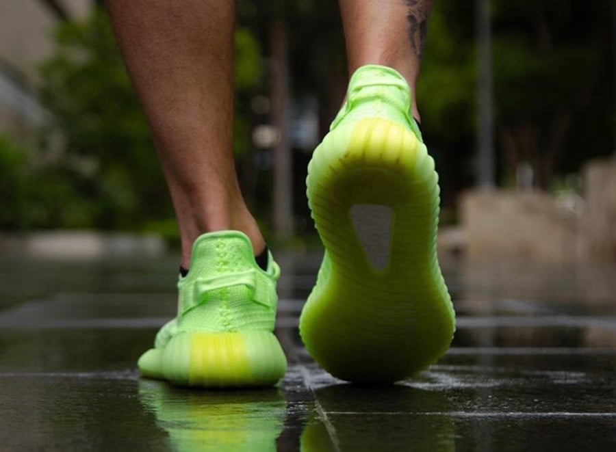 adidas Yeezy Boost 350 V2 Glow EG5293 On Feet