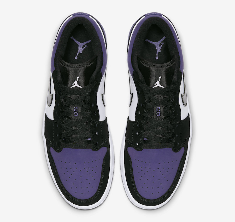 Air Jordan 1 Low Court Purple 553558-125 Release Date