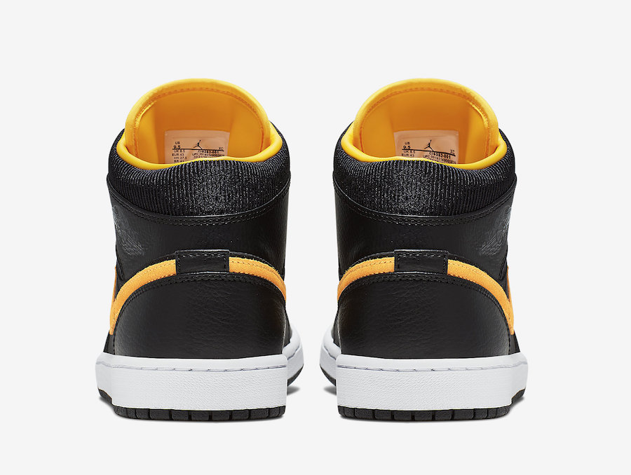 Air Jordan 1 Mid Black University Gold CI9352-001 Release Info