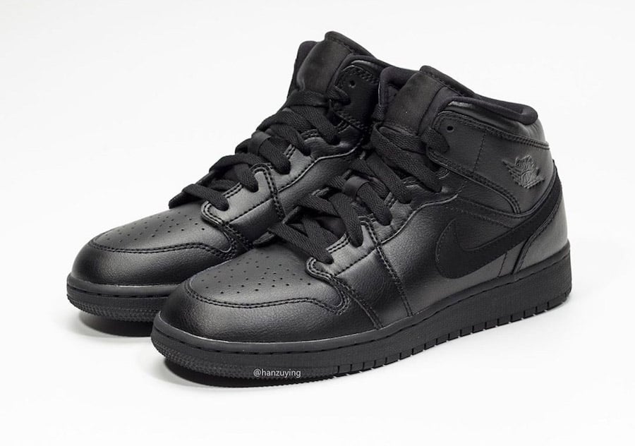 Air Jordan 1 Mid Deep Black 554725-090 Release Info