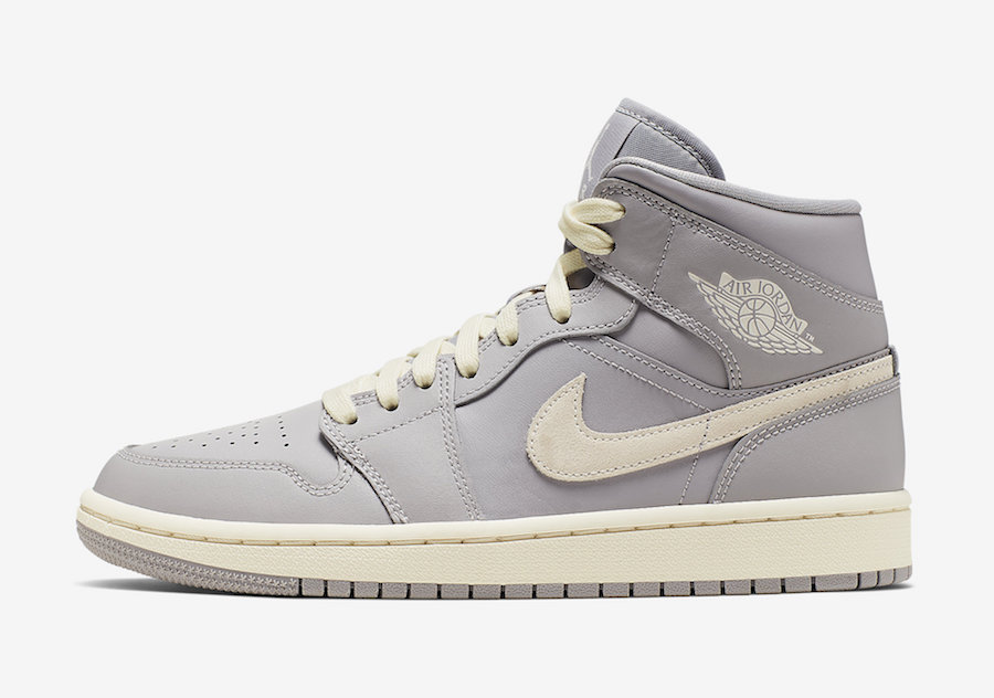 Air Jordan 1 Mid Grey Light Bone CD7240-002 Release Info