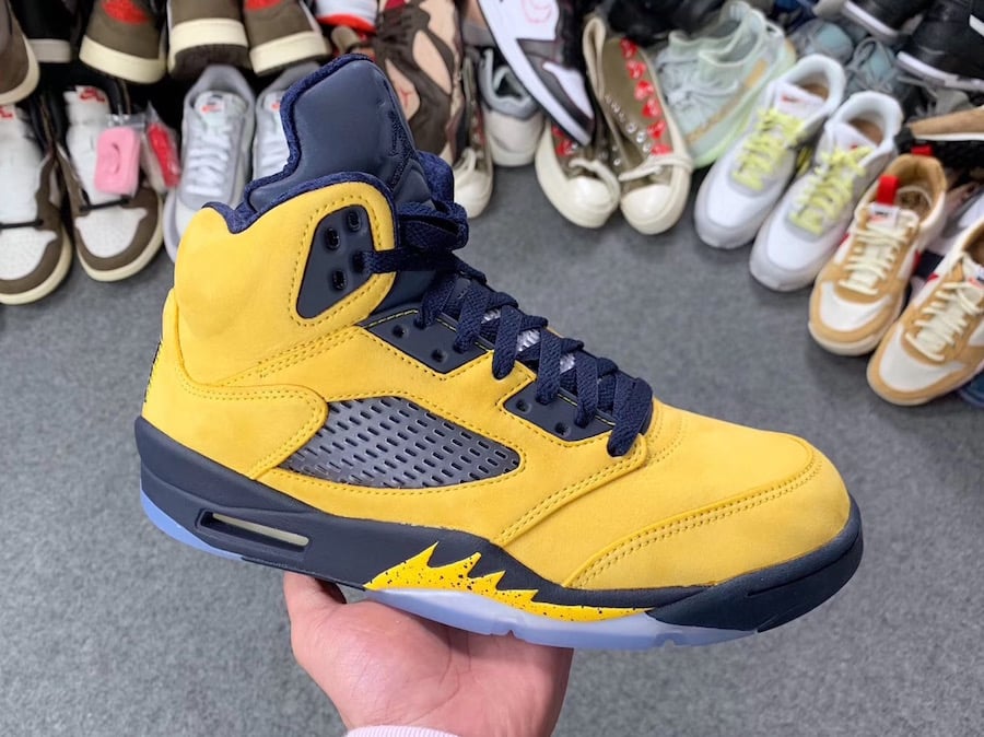 michigan 5s on feet