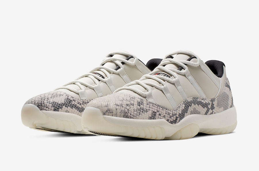 Buy Air Jordan 11 Low Snakeskin Light Bone CD6846-002 Store List