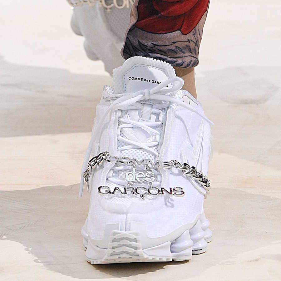 Comme des Garcons Nike Shox TL Triple White Release Info