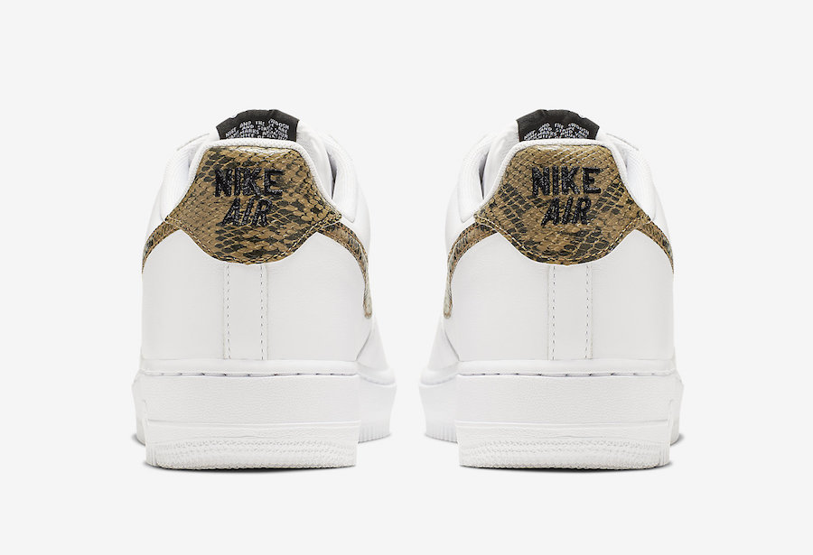 Nike Air Force 1 Low Ivory Snake AO1635-100 Release Info