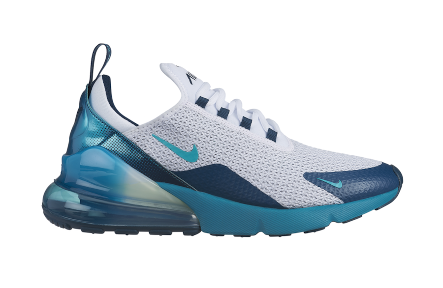 nike air max 270 white and teal