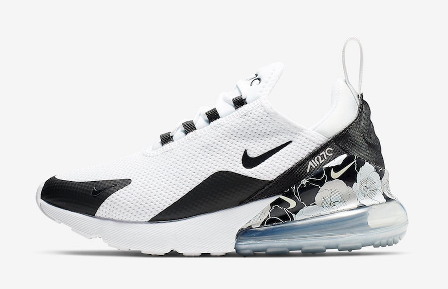 Nike Air Max 270 White Black Floral 