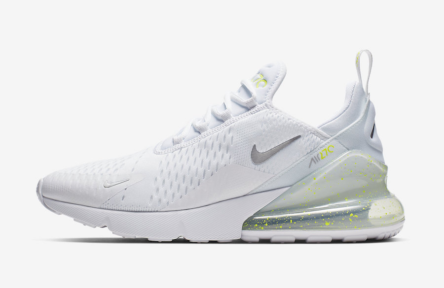 Nike Air Max 270 White Volt Metallic Silver CI2671-100 Release Info